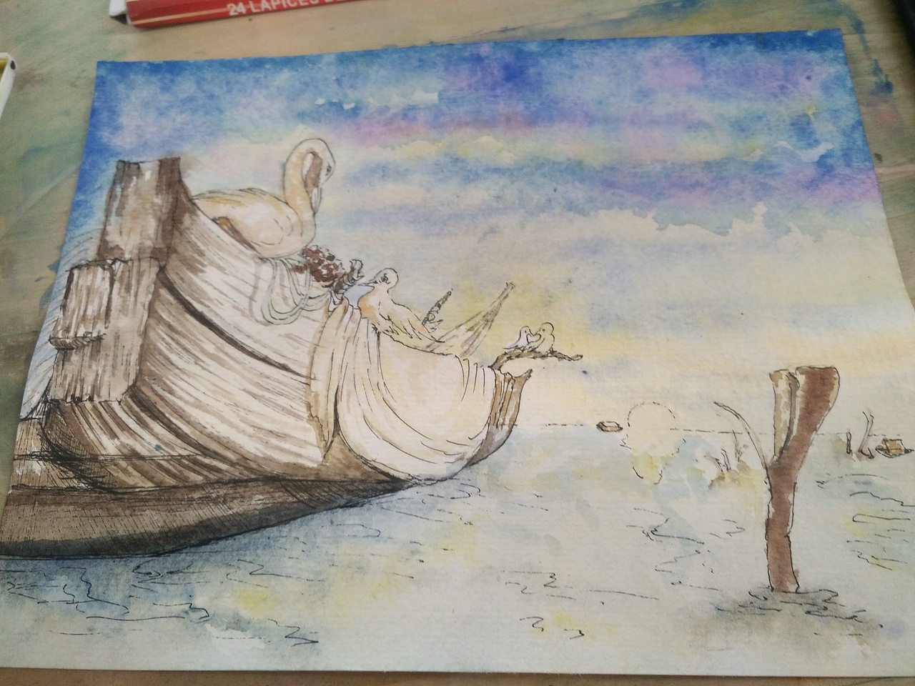 水彩畫（圖ZNDkyNDYyMjA=） - 創(chuàng)作習(xí)作 - 站酷設(shè)計師巴豆han原創(chuàng)素材 - 站酷ZCOOL