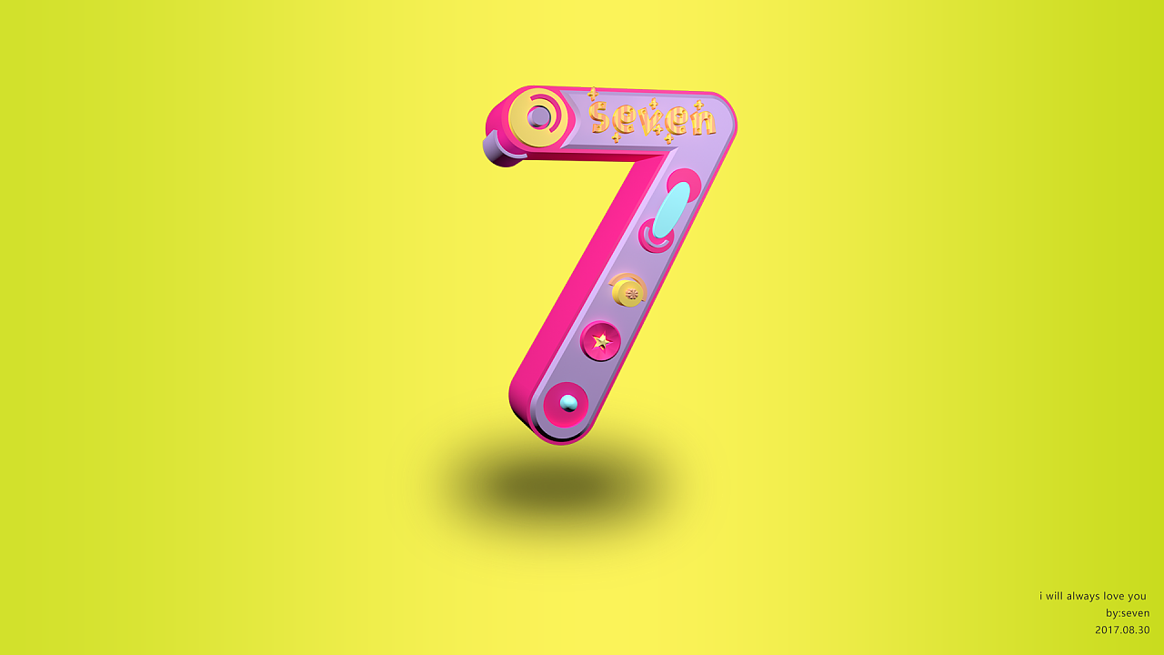 c4d|三维|其他三维|seven7宝宝 - 临摹作品 - 站酷 (zcool)