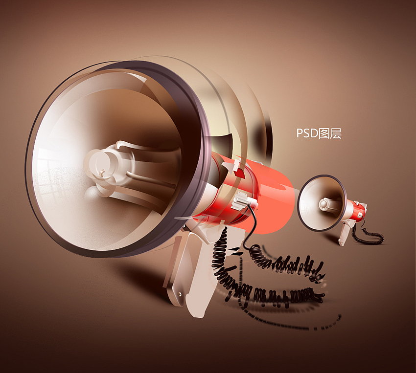 ps绘制大喇叭一个（图ZNzIwNzEyMA==） - 图标 - 站酷设计师全能大婶10万粉原创素材 - 站酷ZCOOL