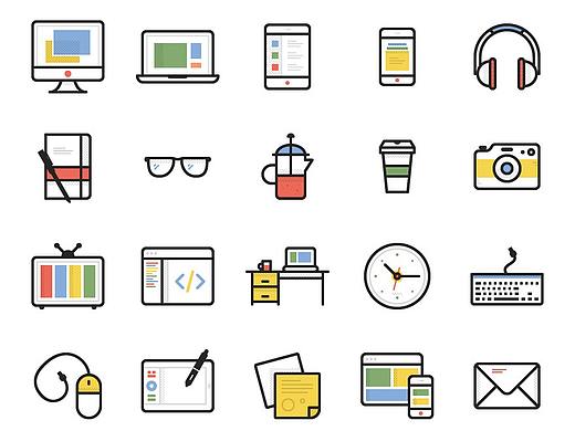商务ICON（个人主页-ZMjQ0MDc0MDQ=） - 图案 - 站酷设计师Blue_sam原创素材 - 站酷ZCOOL