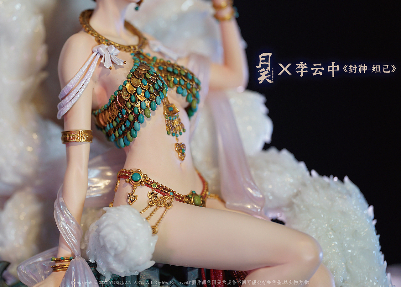 月关工作室x李云中联名, 雕像作品《封神-妲己》局部（图ZMjgxMzMxMTcy） - 手办/模玩 - 站酷设计师月关工作室原创素材 - 站酷ZCOOL