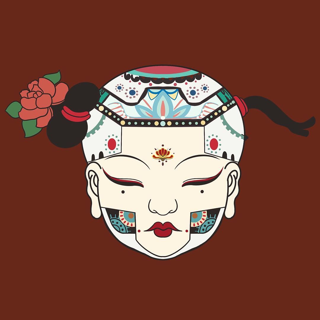 杨柳青年画创意设计（图ZMzE4NzQ4MjQw） - 图案 - 站酷设计师金云霏原创素材 - 站酷ZCOOL