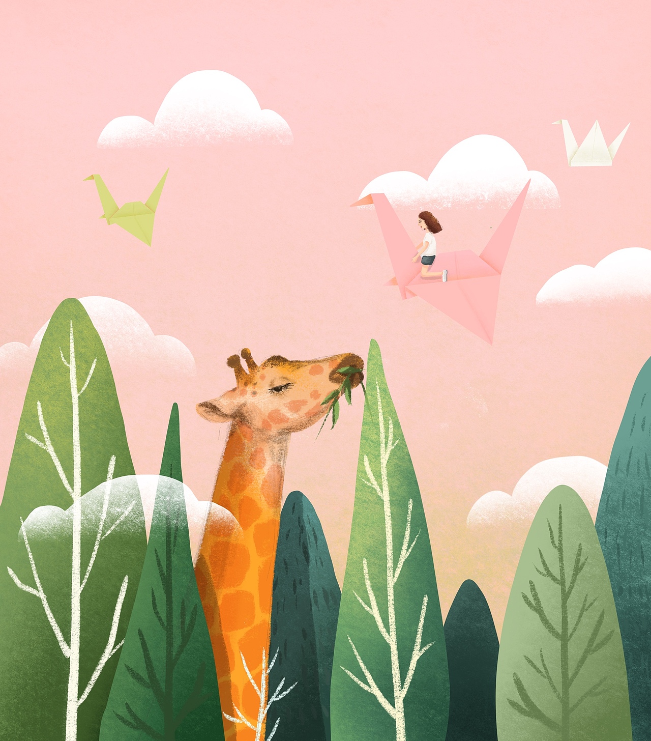 《共生》|插画|儿童插画|糖醋排骨大碗饭_原创作品-站酷zcool