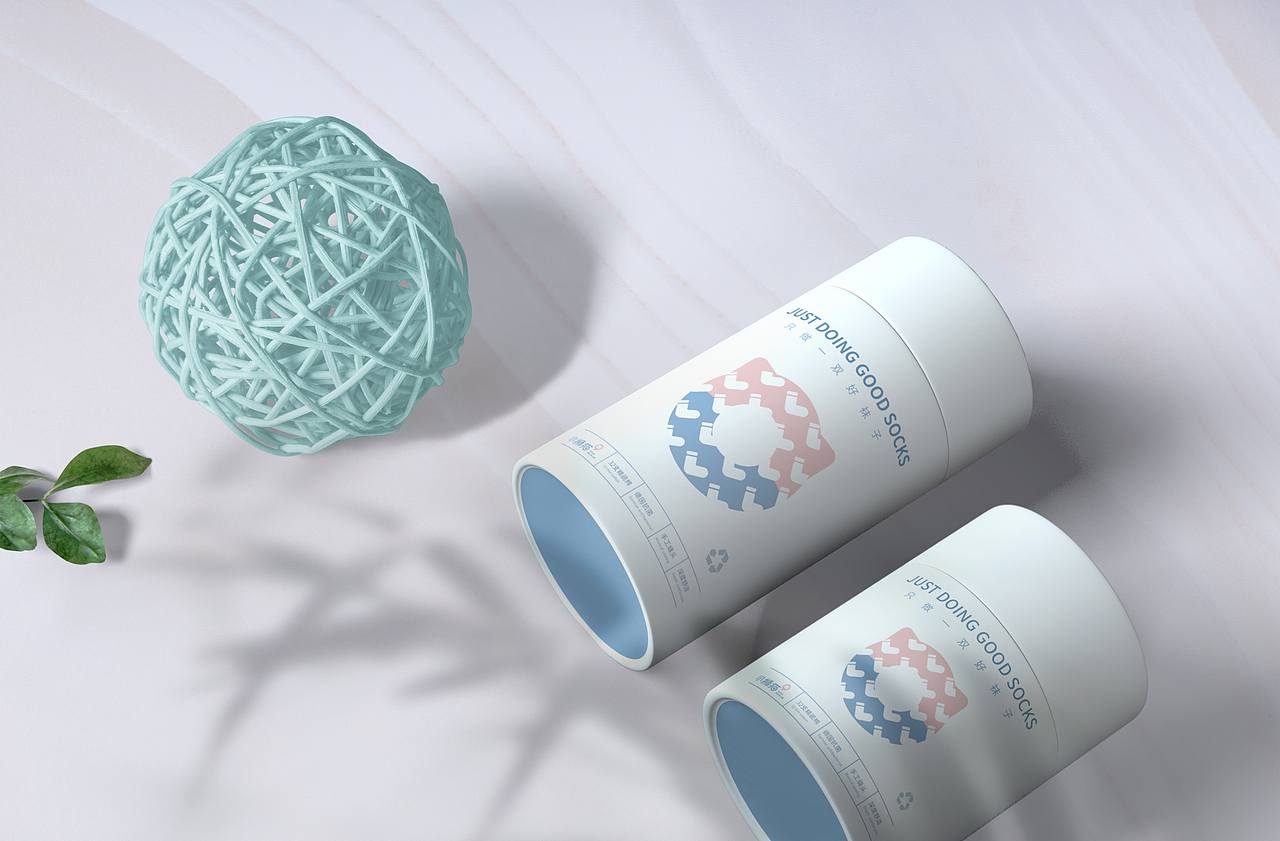 一组婴童袜包装设计