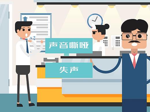 咽喉健康MG动画，视频讲解咽喉器官和嗓子的保护视频