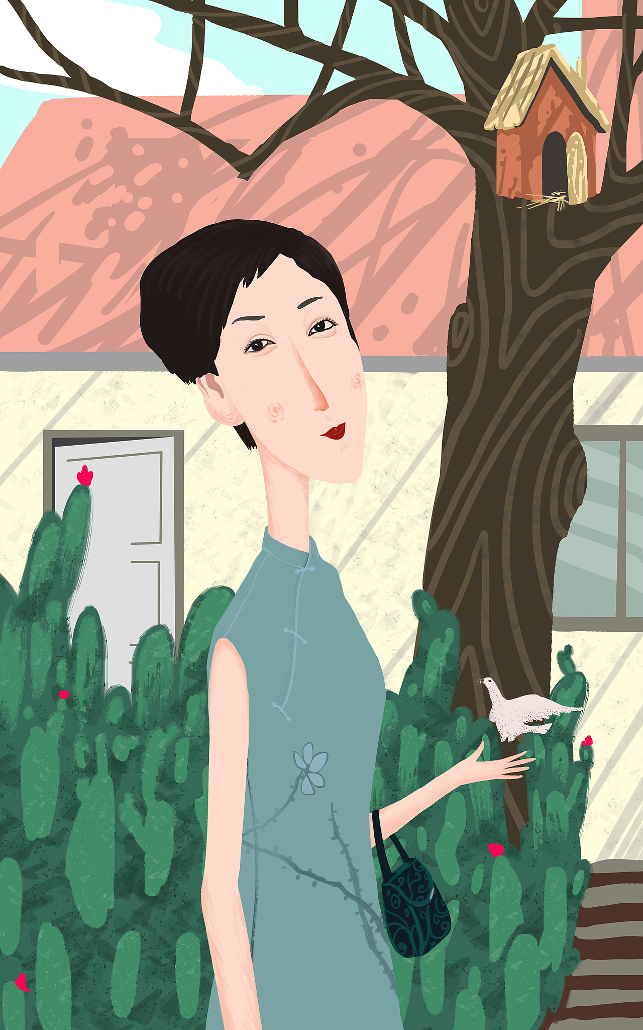 插画重构的美女——《韵》（图ZNzk4MjcwMTY=） - 创作习作 - 站酷设计师Jingpeng原创素材 - 站酷ZCOOL