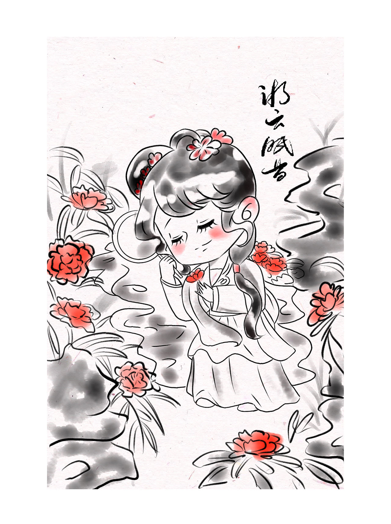 水墨红楼-金陵十二钗（图ZMzIxNzU0Nzc2） - 艺术插画 - 站酷设计师莫莫n_n原创素材 - 站酷ZCOOL