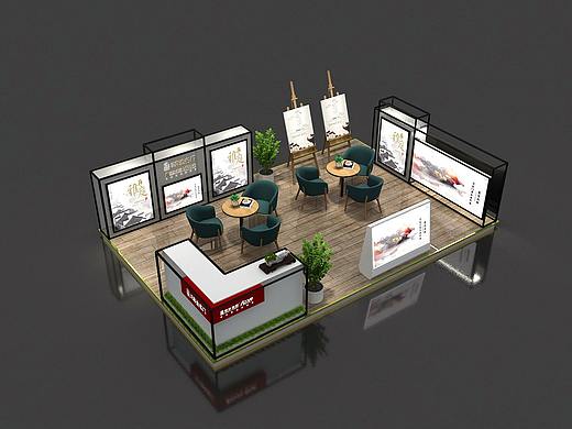 地产点位  展会  展位3d设计