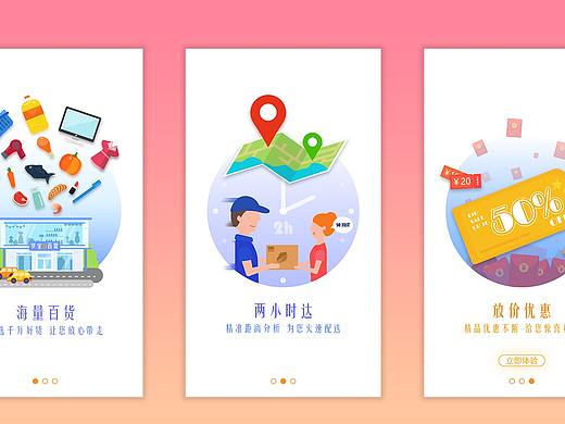百货APP引导页设计