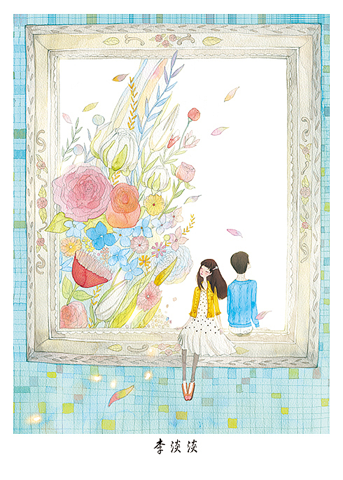 时光太美,不忍辜负.（图ZODQxMjI5Ng==） - 商业插画 - 站酷设计师李淡淡DAN原创素材 - 站酷ZCOOL