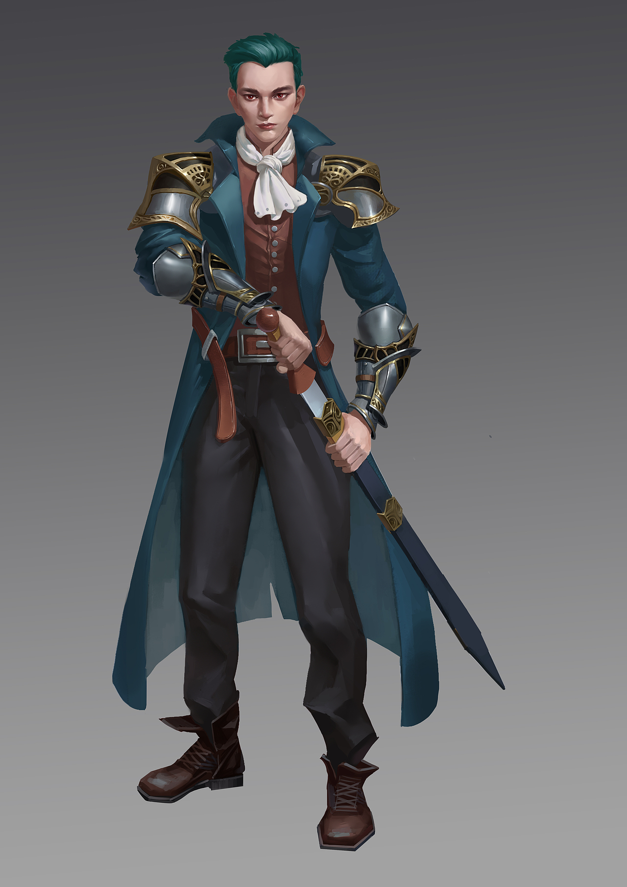 骑士海因|插画|游戏原画|cg小青年_原创作品-站酷zcool