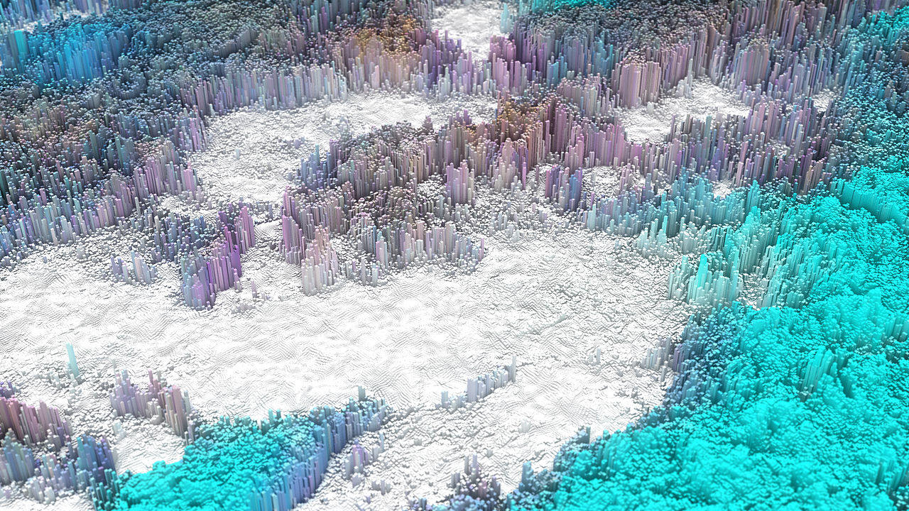 3D像素风视觉场景