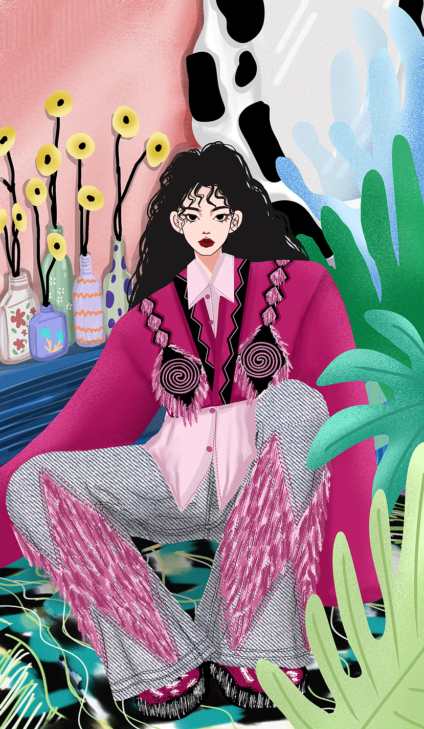 时装插画（图ZMzY0MTY1MTgw） - 商业插画 - 站酷设计师KikiLori原创素材 - 站酷ZCOOL