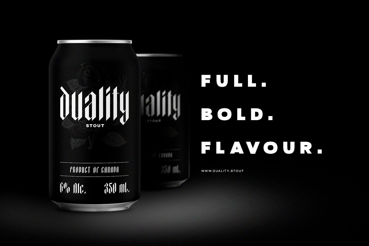 暗黑复古哥特潮牌logo广告海报封面标题装饰英文字体