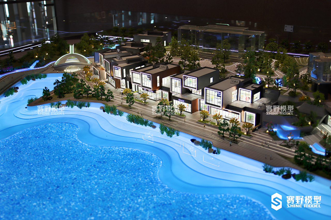 麓湖生态城C10别墅模型--售楼处沙盘模型
