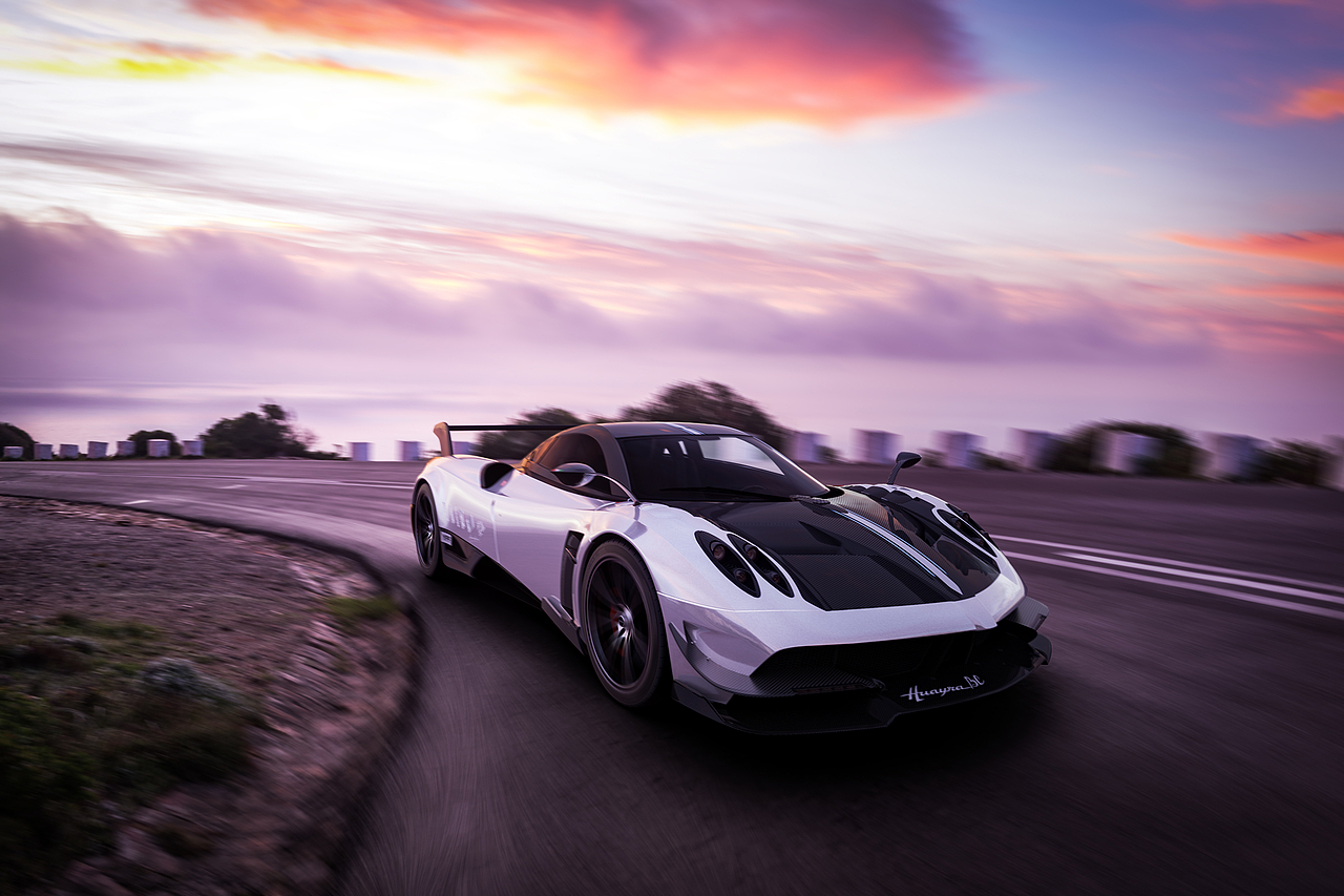 Pagani Huayra Scene Rendering | Blender（圖ZMzUyMjY3ODI4） - 機(jī)械/交通 - 站酷設(shè)計(jì)師Rystal丶原創(chuàng)素材 - 站酷ZCOOL