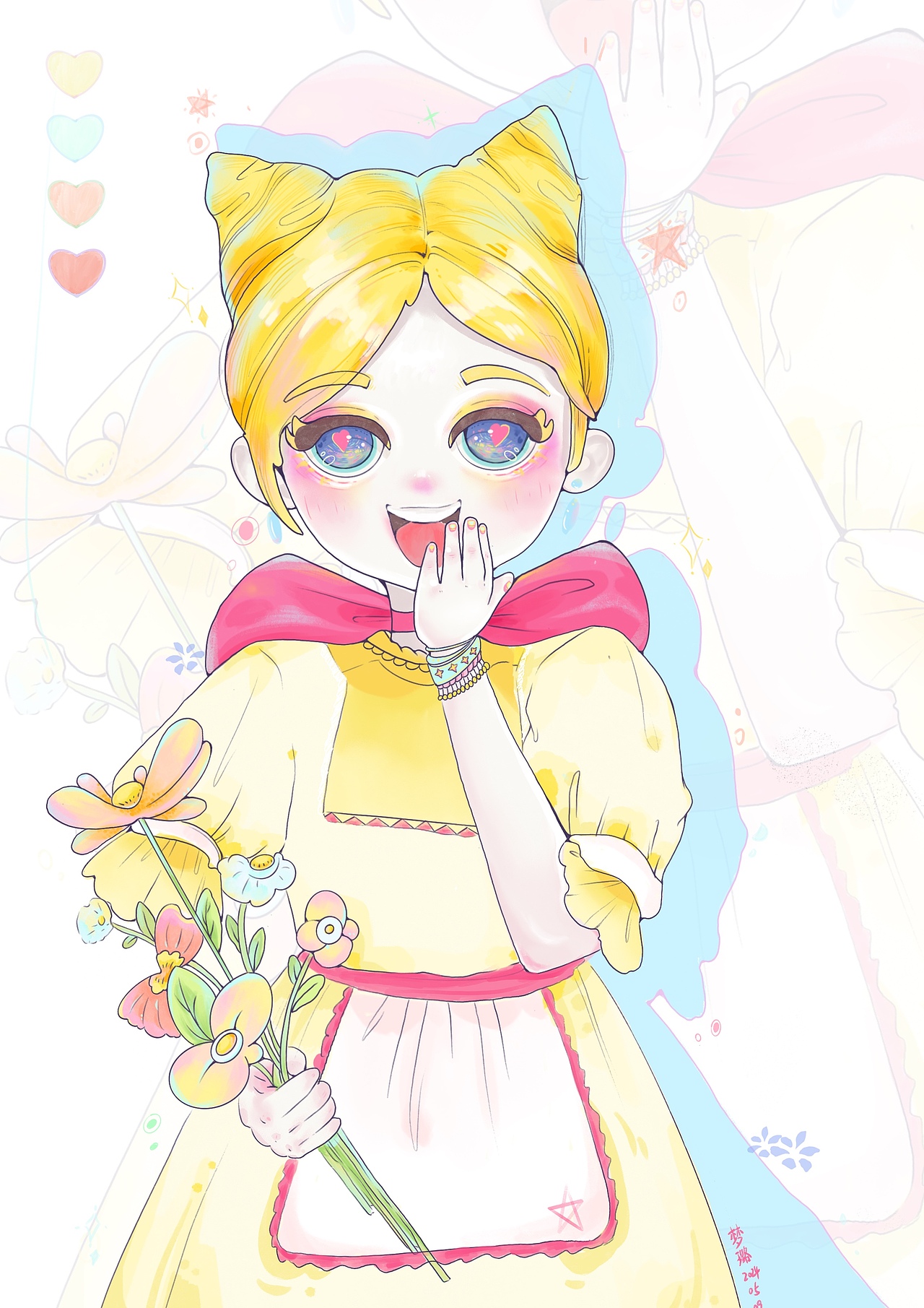 每日1️⃣个新风格|板绘汤姆猫的梦中情猫💗