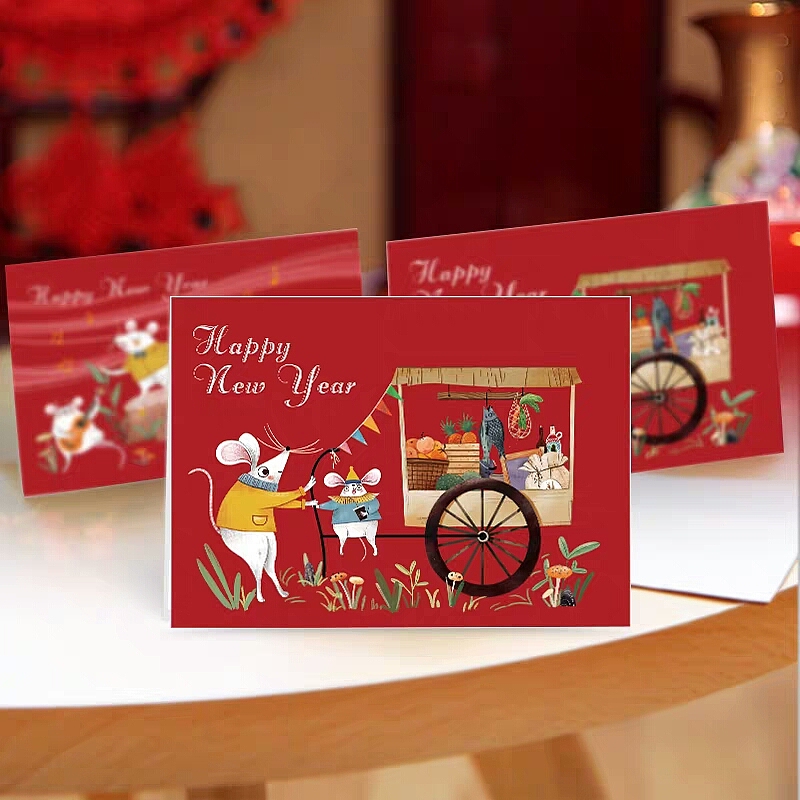 鼠年新年贺卡（图ZMTg3ODI2MTg0） - 商业插画 - 站酷设计师凌先生3号原创素材 - 站酷ZCOOL