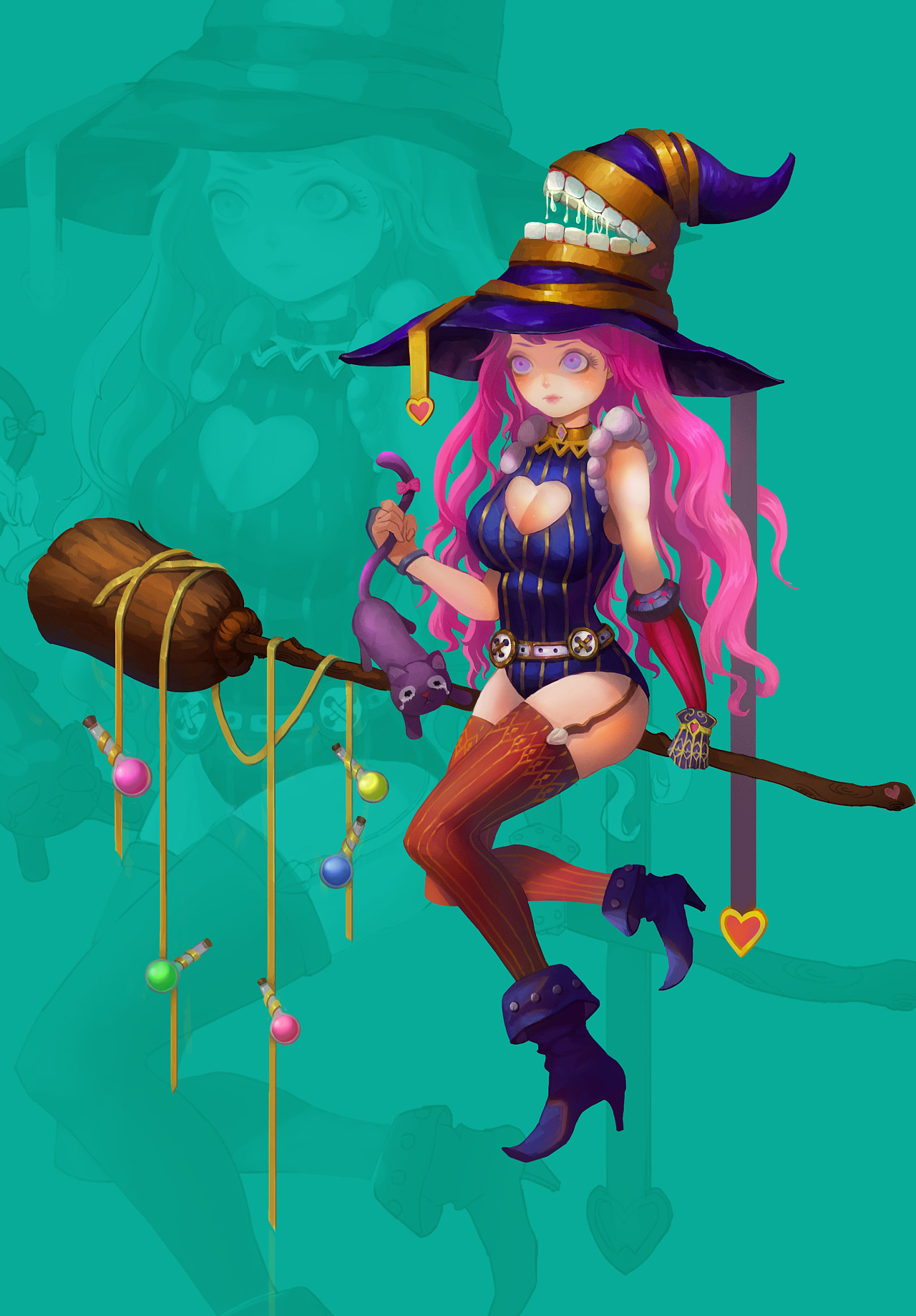 迷情小女巫|插画|商业插画|shuimusigua - 原创作品 - 站酷 (zcool)