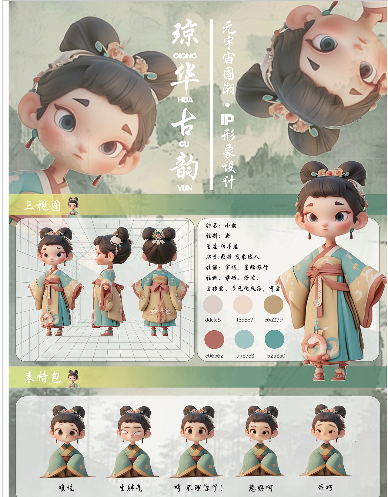 国潮ip设计（图ZMzY1Mjg5MTMy） - IP形象 - 站酷设计师雯酷儿原创素材 - 站酷ZCOOL