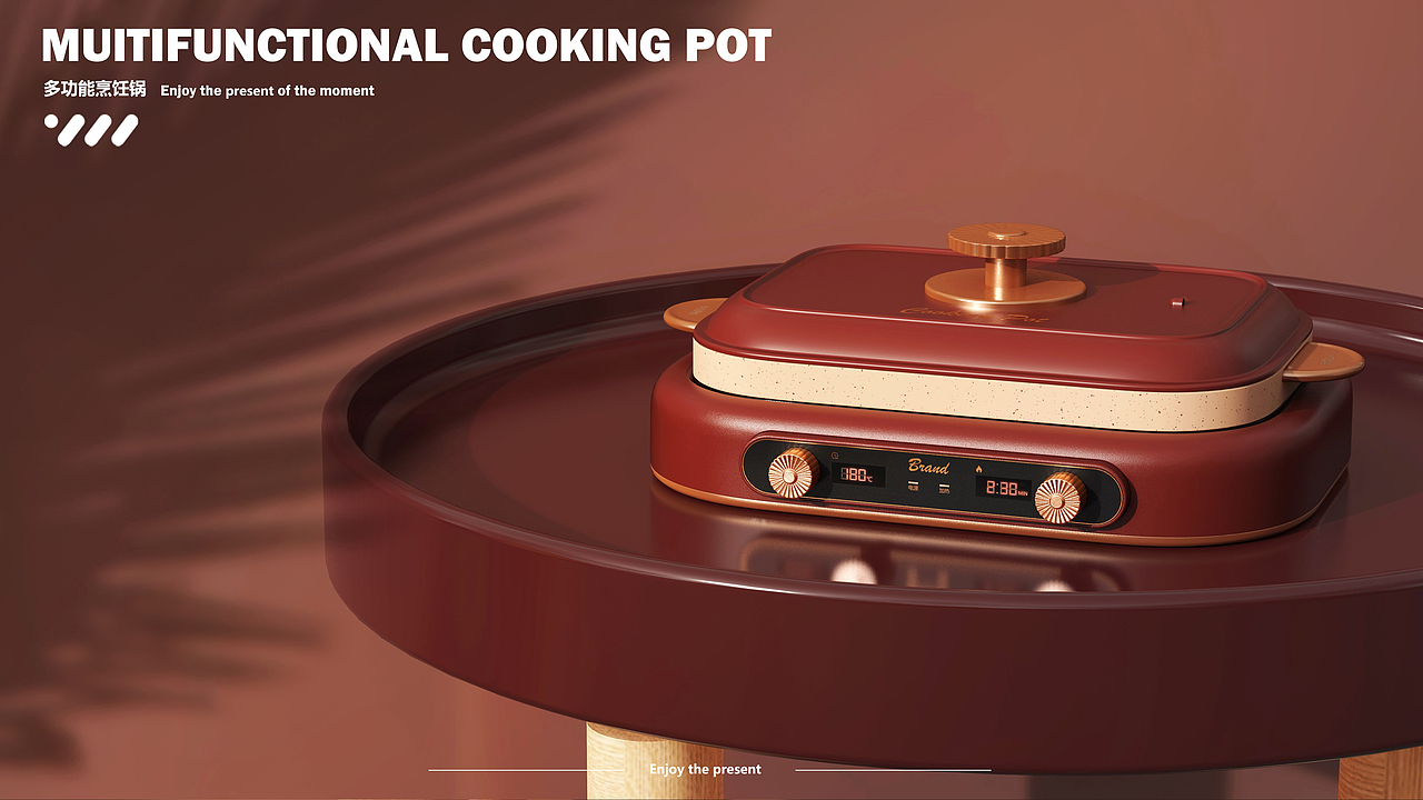 VeeDesign 唯点设计 - 多功能料理锅设计（图ZMjg3OTE0OTQw） - 生活用品 - 站酷设计师唯点设计原创素材 - 站酷ZCOOL