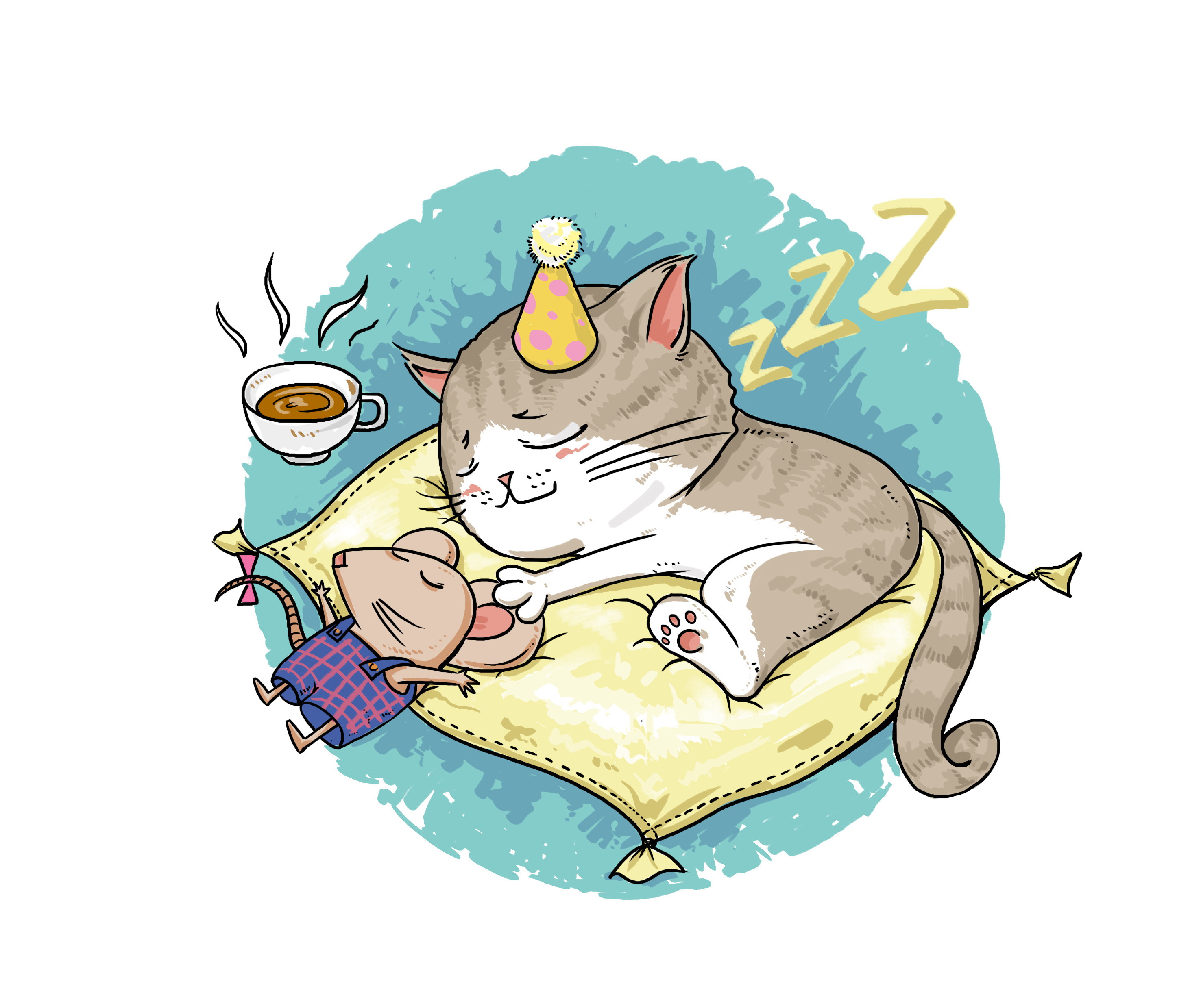 猫与老鼠|插画|儿童插画|cbei - 原创作品 - 站酷 (ZCOOL)