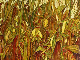 漆畫  《秋實》