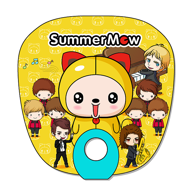 卡通形象吉祥物设计-潮流插画图案周边四方连续