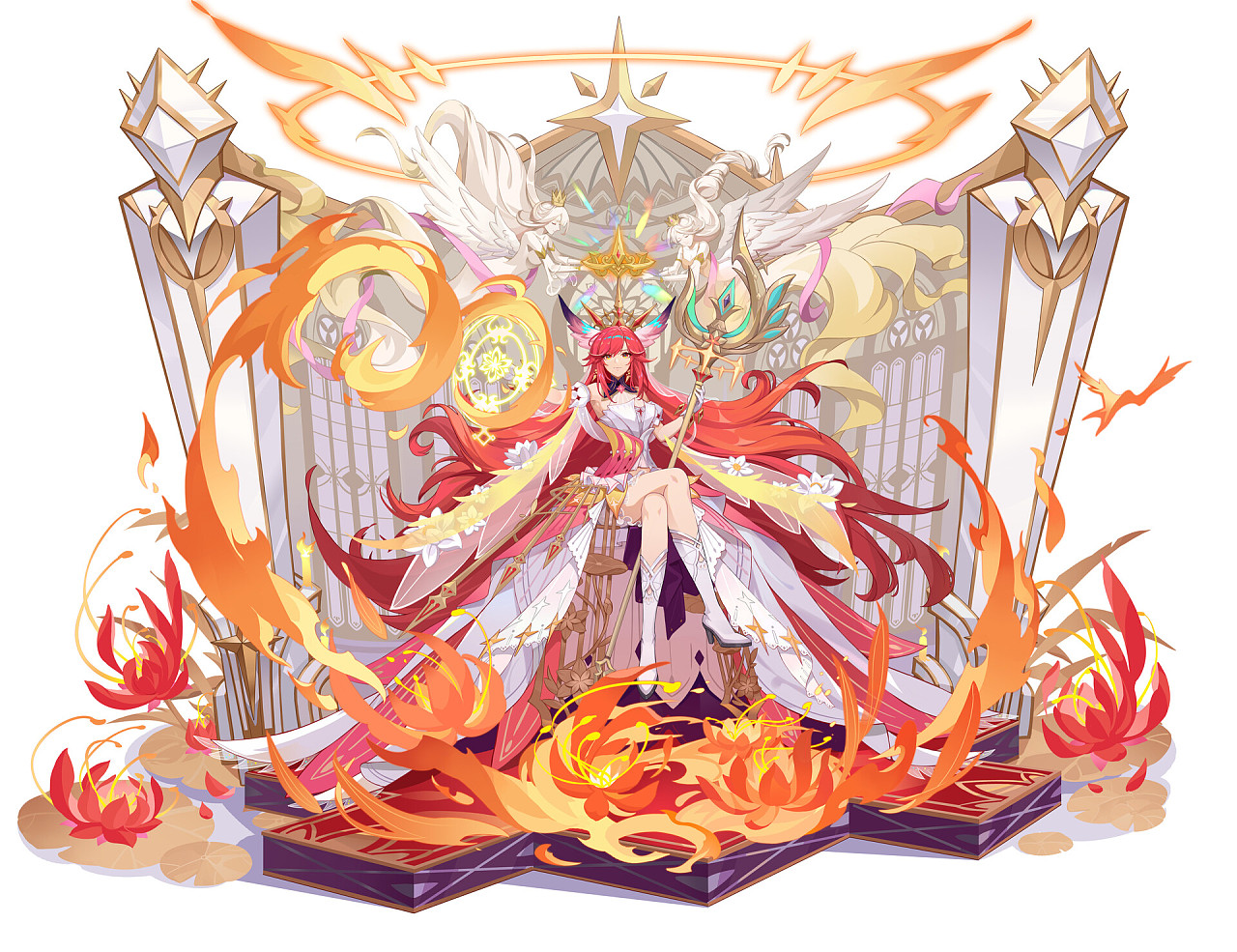 末炎女王外包解禁图|插画|商业插画|赤木先生 - 原创作品 - 站酷 (zco