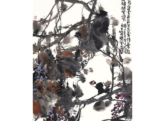 熊晓东花鸟画作品欣赏