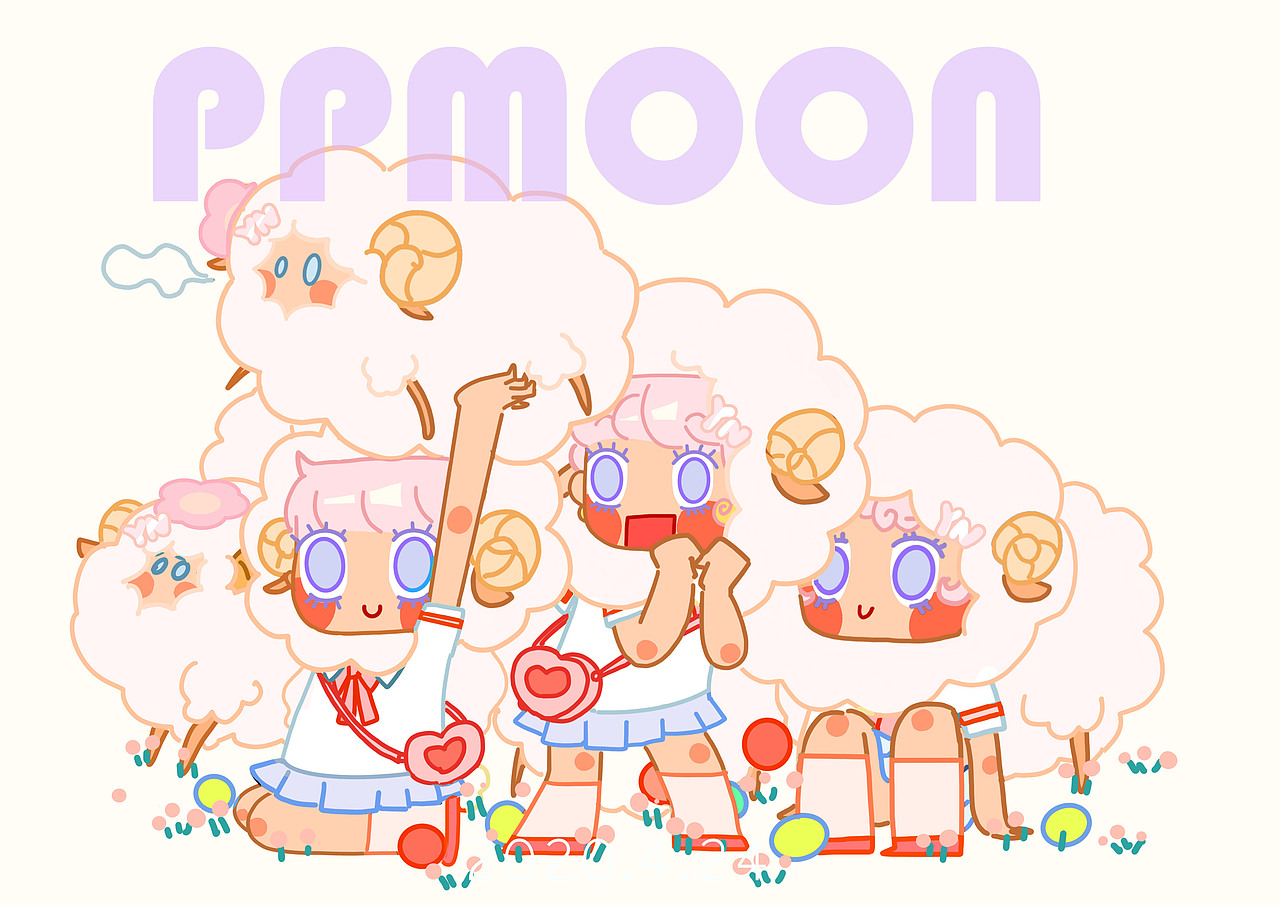 Sheep羊妮妮系列1（图ZMjA2Mjg3NDEy） - 创作习作 - 站酷设计师PPMOON原创素材 - 站酷ZCOOL