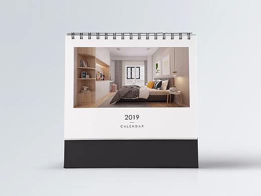 2019装修公司台历设计简约小清新台历