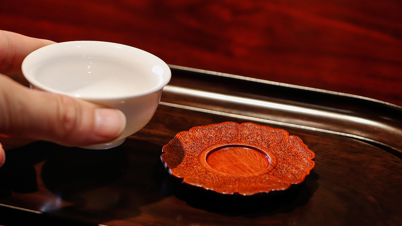 茶杯垫子摄影