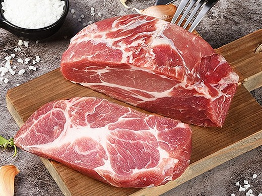 新鲜猪梅花肉肉 生鲜肉类拍摄