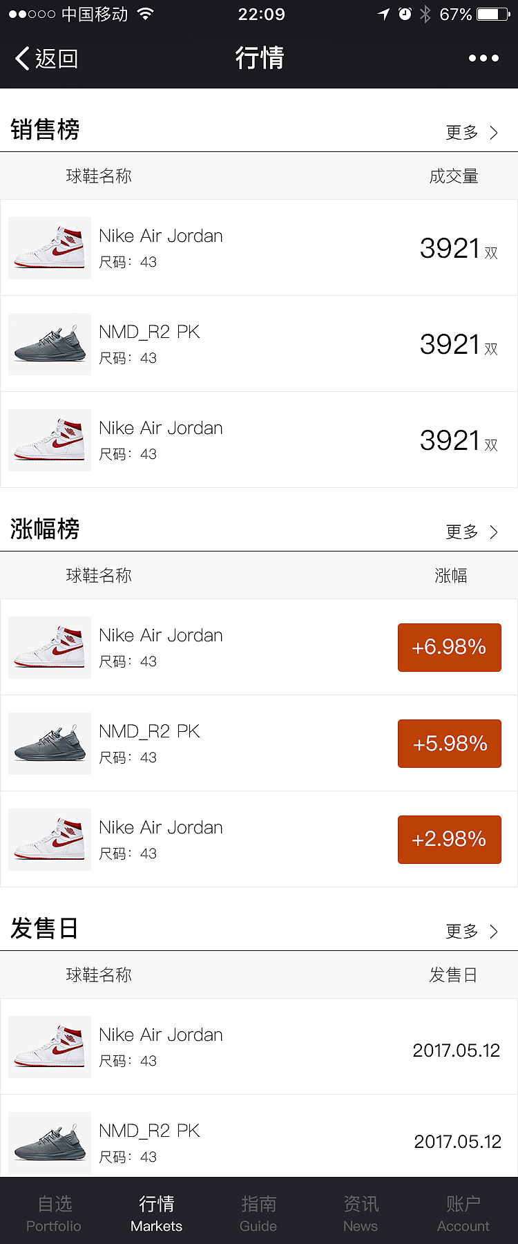 鞋股自选app（图ZMTQ2NTUyOTc2） - APP界面 - 站酷设计师一首原创一段故事原创素材 - 站酷ZCOOL