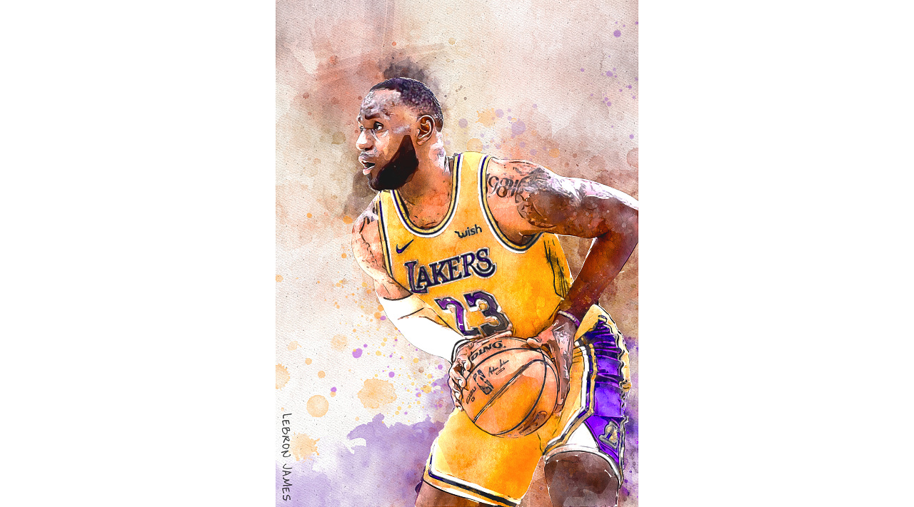 勒布朗·詹姆斯|插画|创作习作|晓仔哥哥 - 原创作品 - 站酷 (zcool)