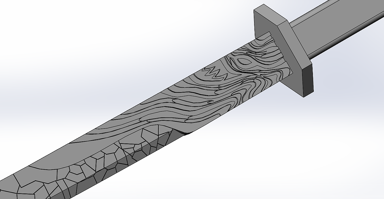 刺客伍六七魔刀千刃Solidworks建模