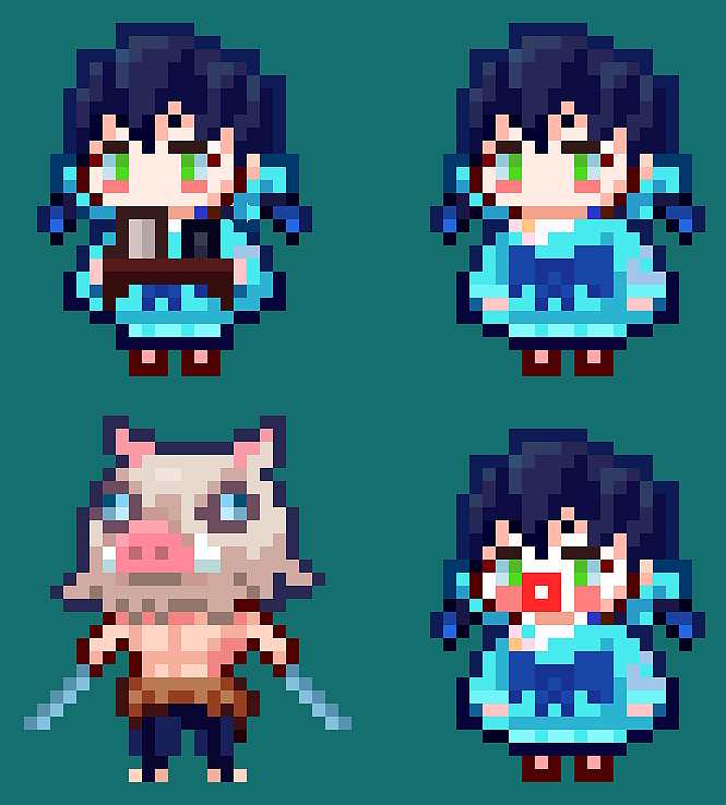 鬼灭之刃同人像素画