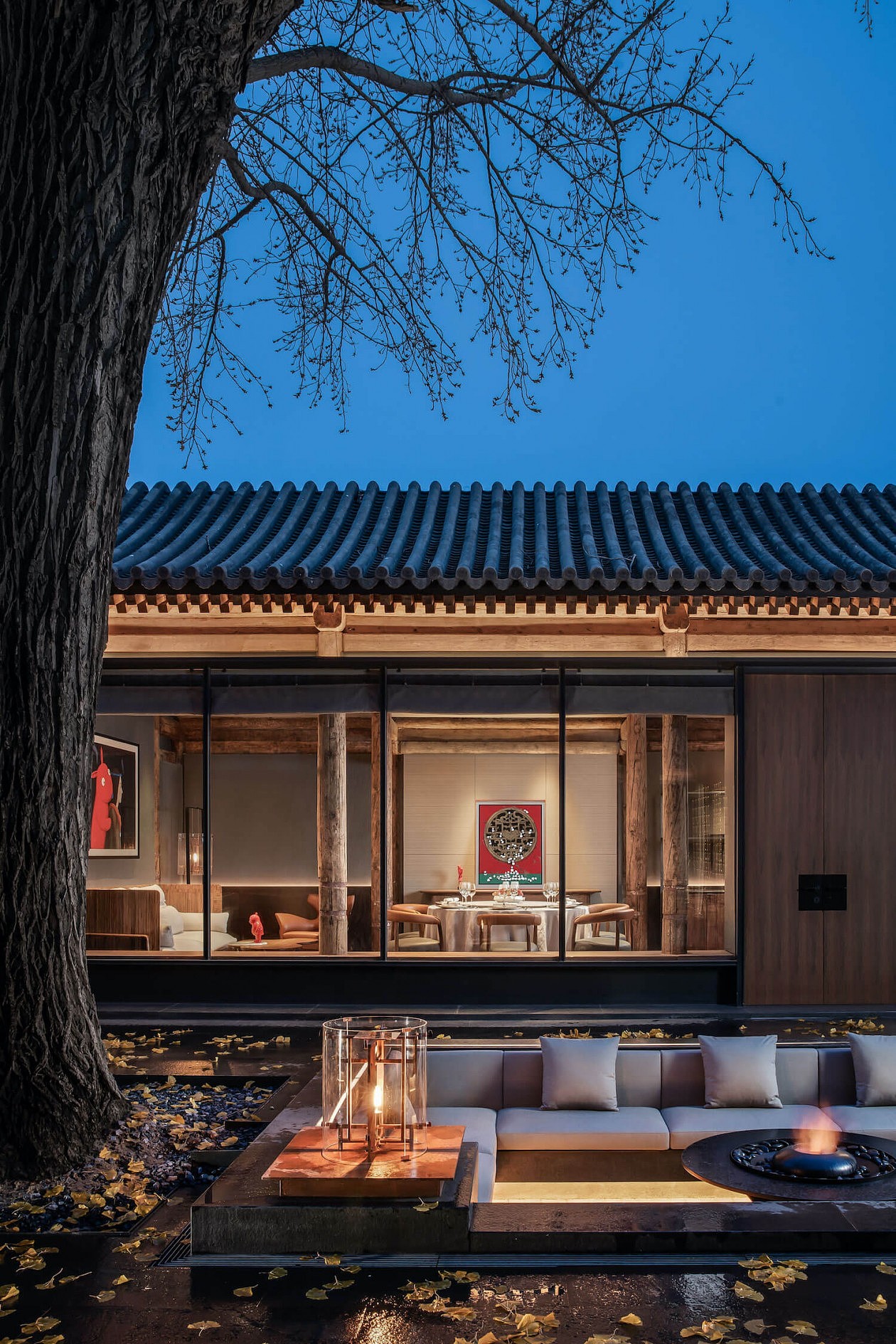 由古建筑改造而成的中式餐厅