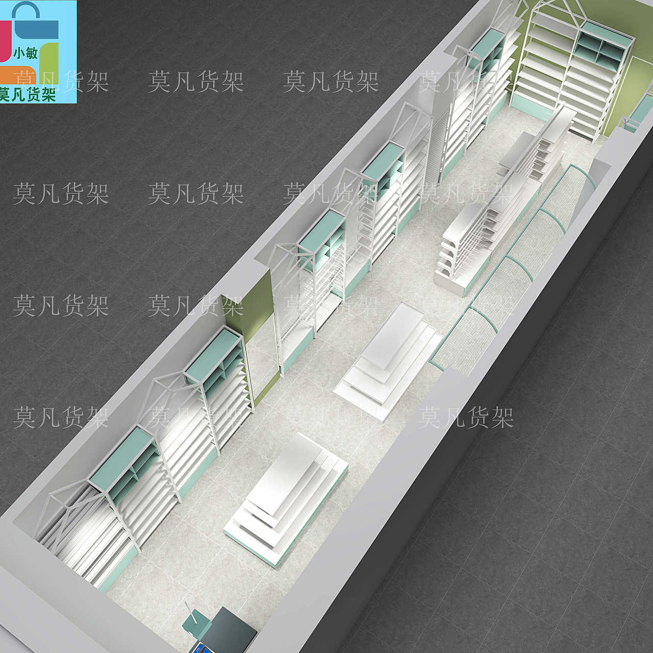 新颖精品百货店货架可定做-宝鸡百货店中岛柜货架