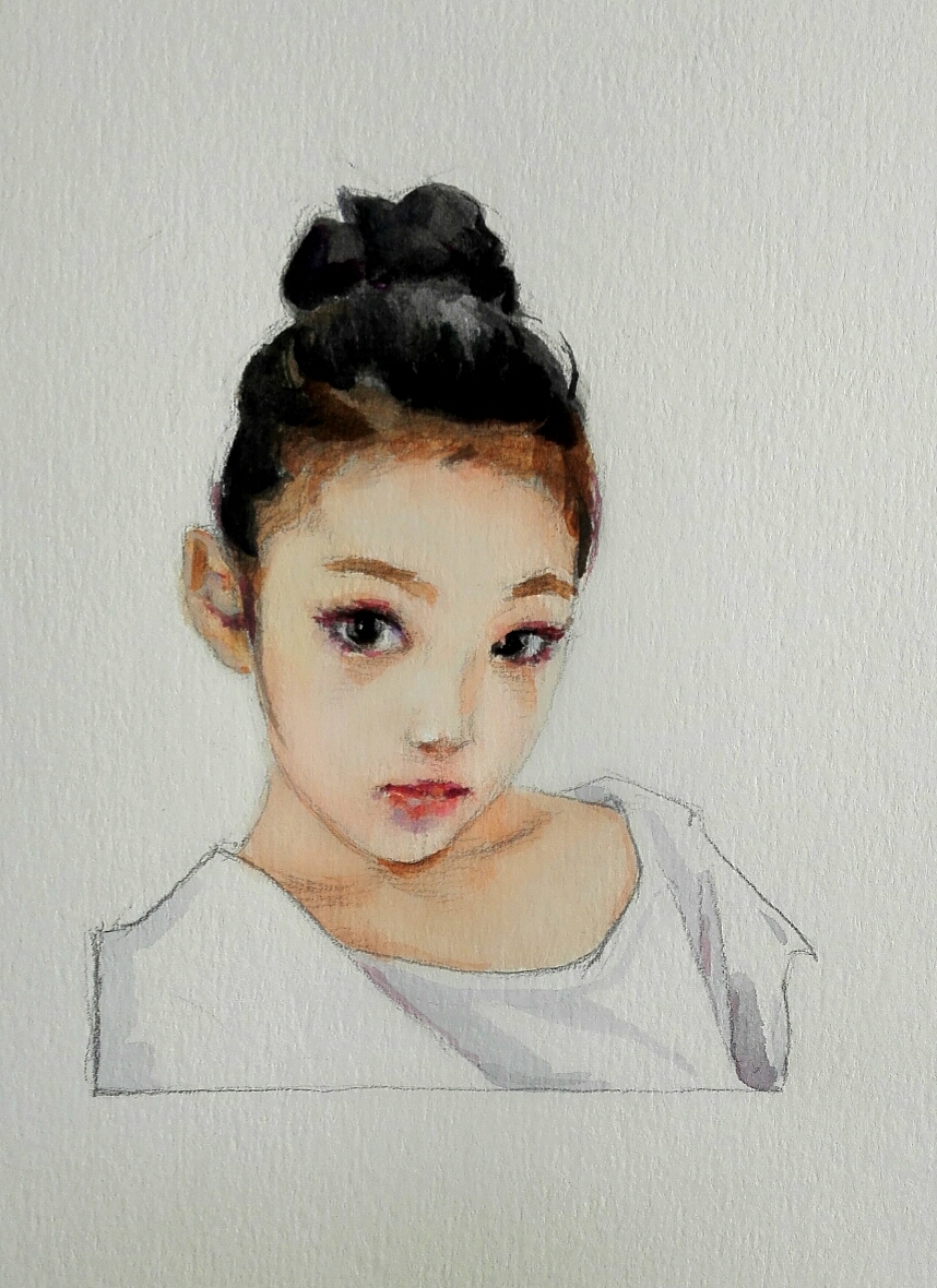 我只是想用水彩努力画最美的你。（图ZNDgyNjQyNzY=） - 绘画 - 站酷设计师山与海之原创素材 - 站酷ZCOOL