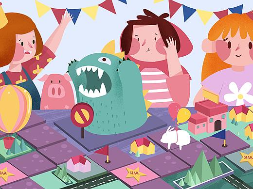 儿童节（个人主页-ZNDAwODY1OTY=） - 儿童插画 - 站酷设计师小奥利奥原创素材 - 站酷ZCOOL