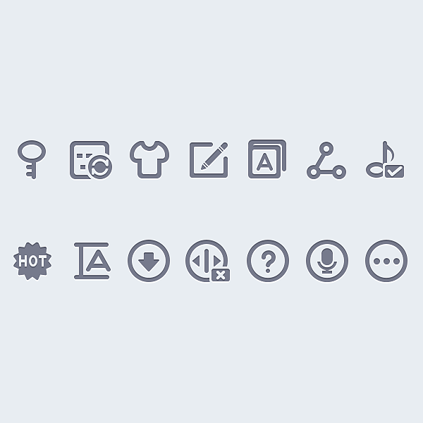 一组手机端的小icon（图ZMTA2OTk5NDA=） - 主题/皮肤 - 站酷设计师Miss艾姆原创素材 - 站酷ZCOOL