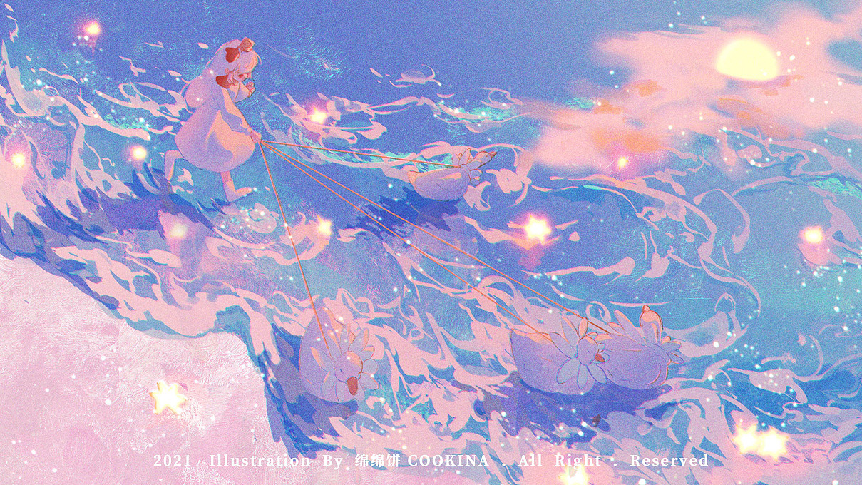 Daisy初序曲：溜鸭子（图ZMjY2NTQ4NjMy） - 儿童插画 - 站酷设计师不跳电小狗导导原创素材 - 站酷ZCOOL