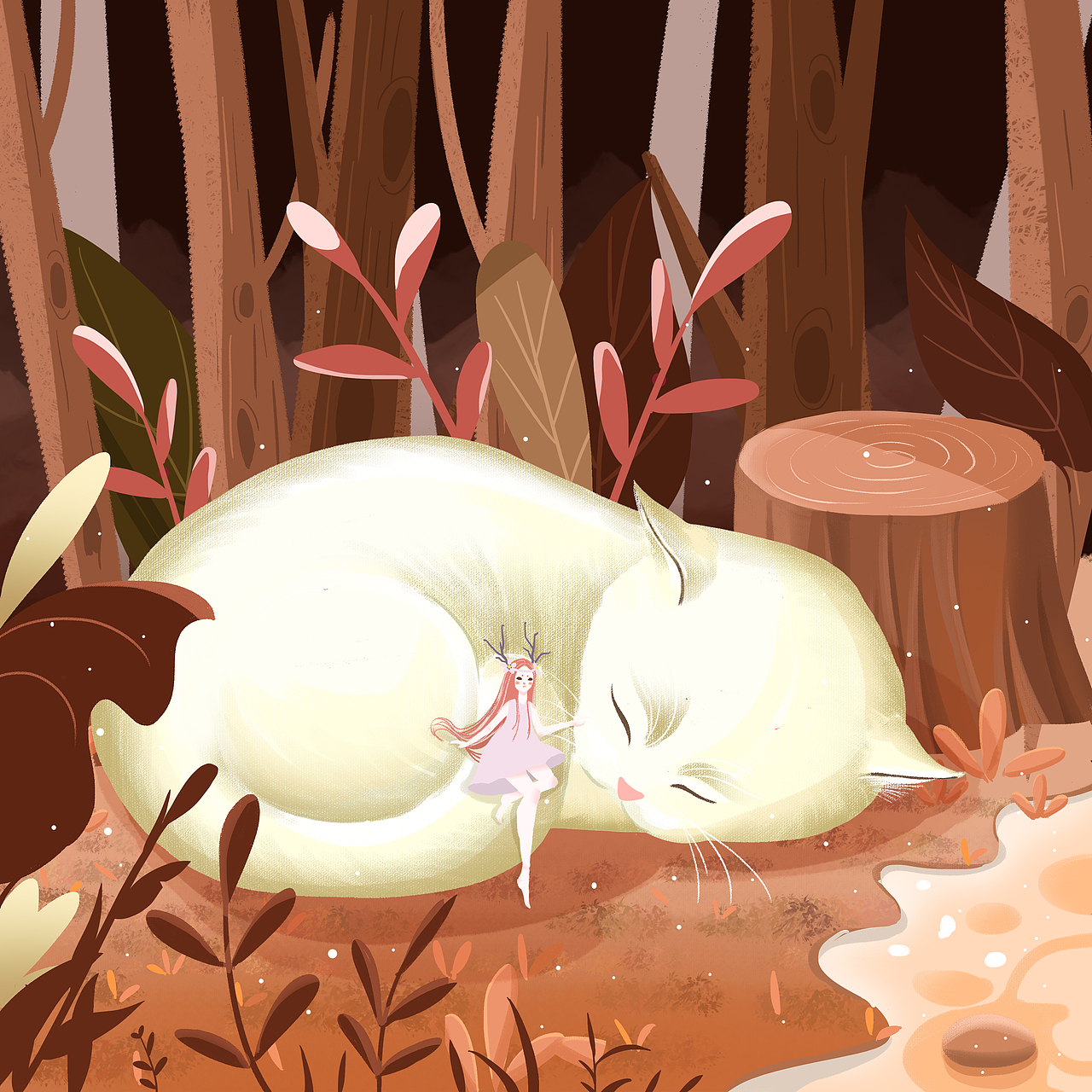 花茶包装插画设计（图ZMjQwOTgyMjMy） - 商业插画 - 站酷设计师红豆派派派原创素材 - 站酷ZCOOL