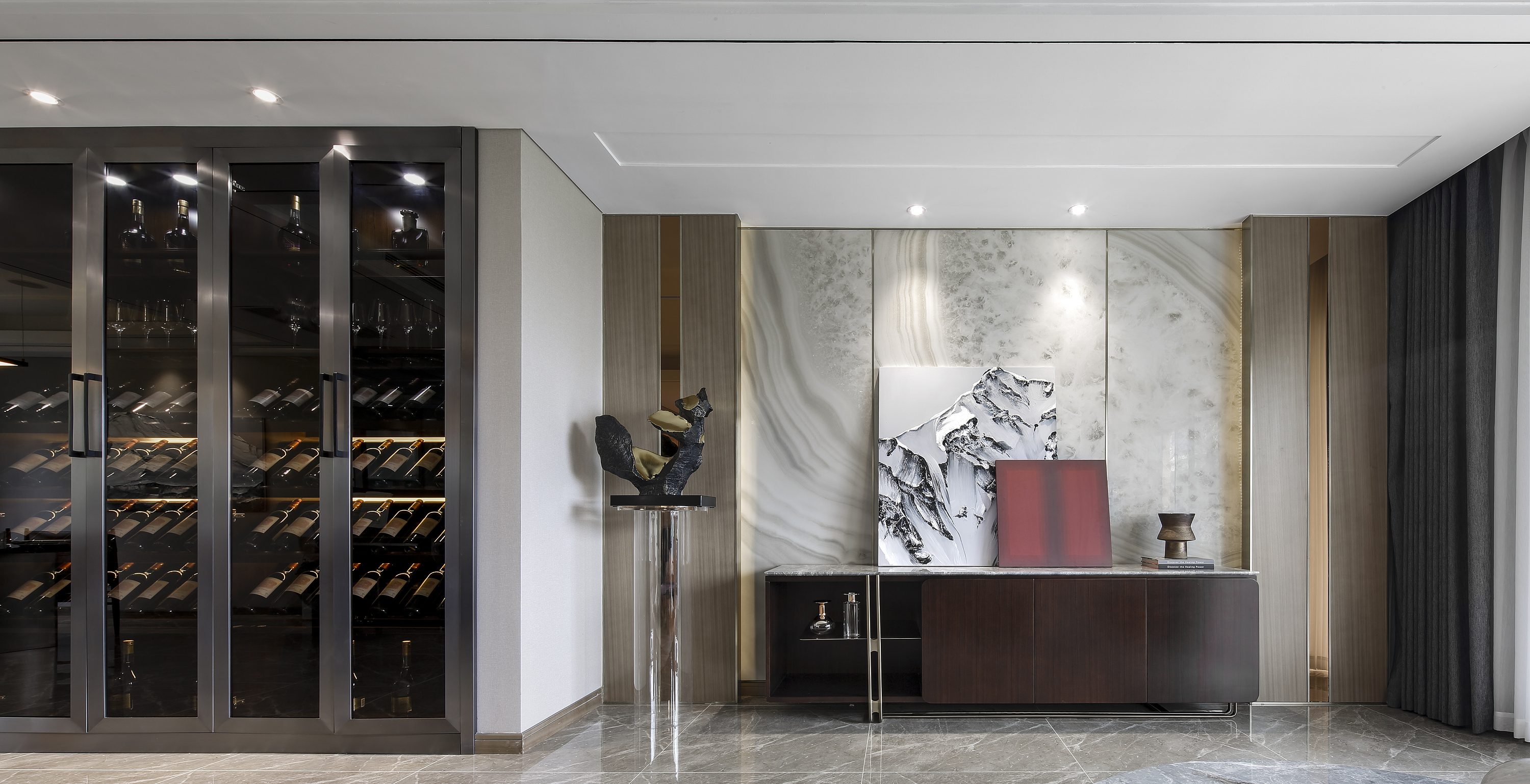 奢恩软装|贵阳西南上城110㎡港式轻奢风格软装设计案例