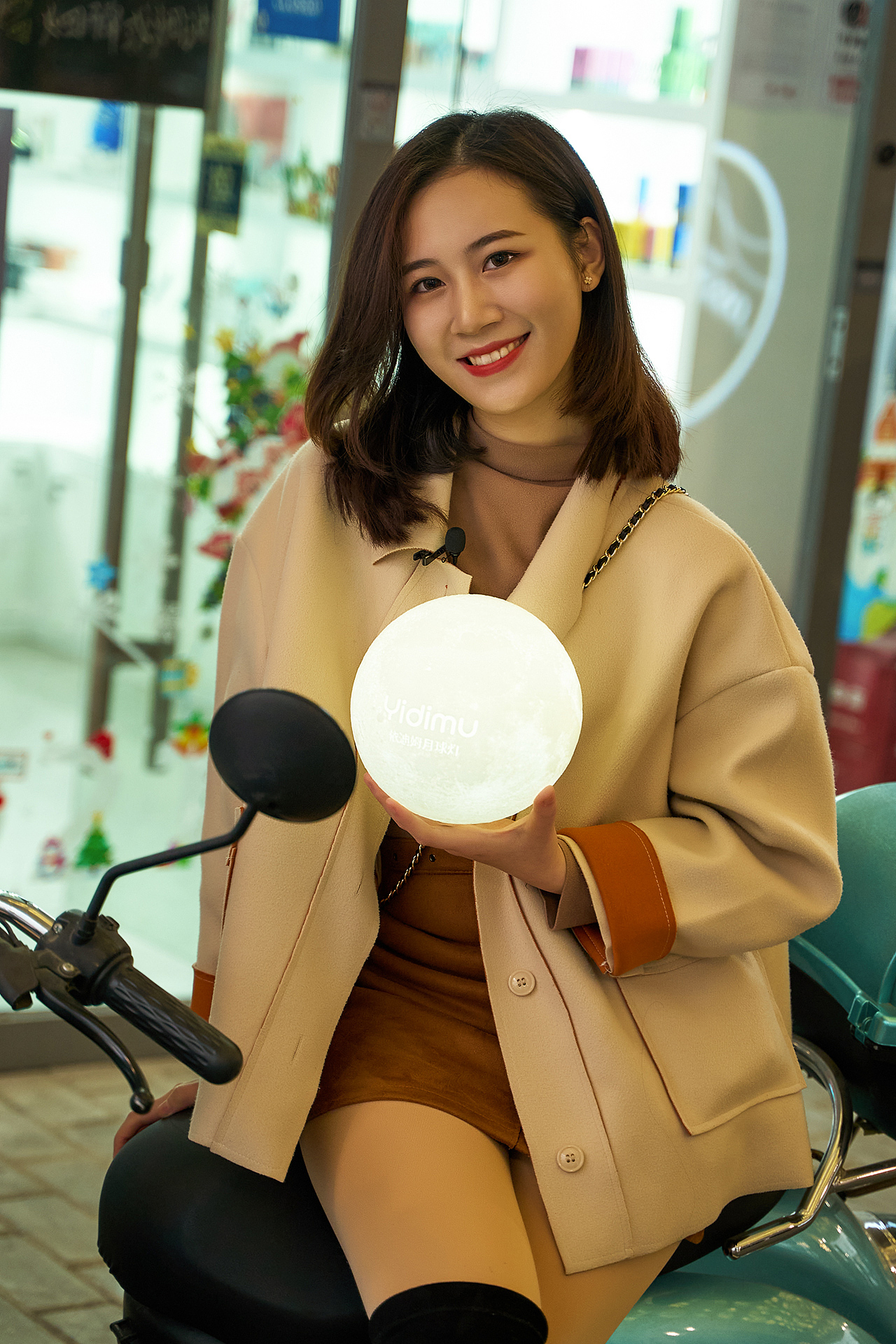 定制月球灯 3D打印 美女街拍 依迪姆