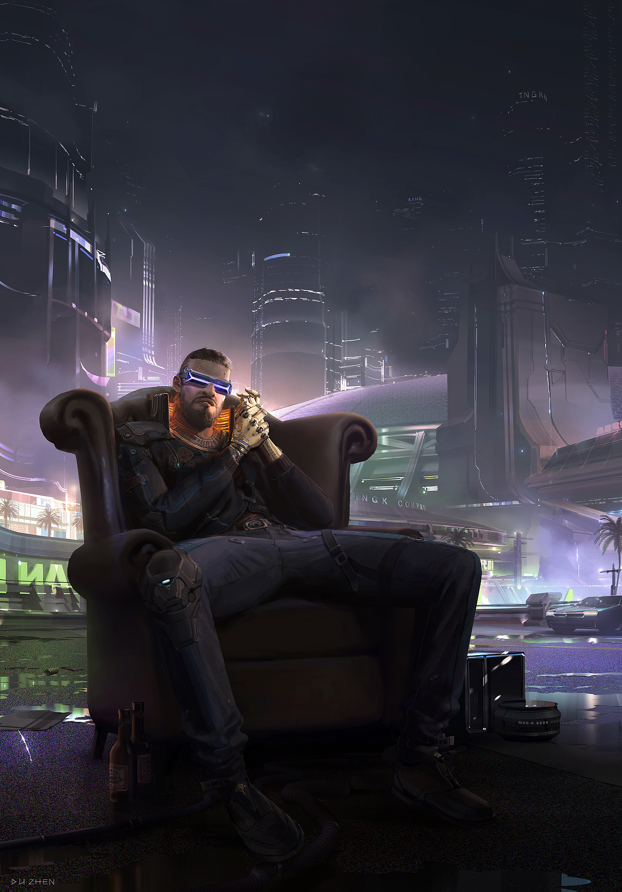 洛克猴杜震新图赛博朋克2077壁纸可以安排上咯