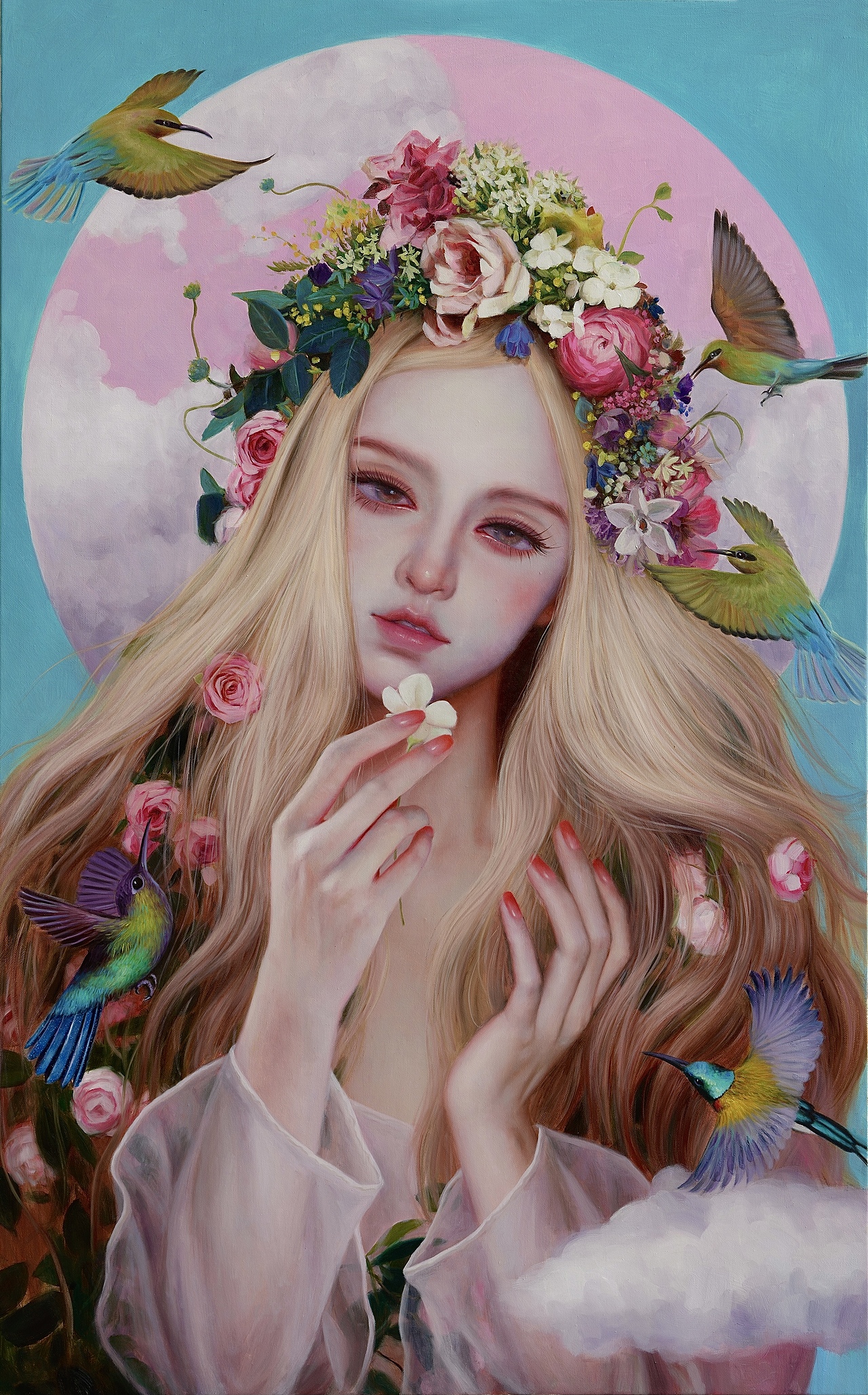 何水晶作品《乐园》（图ZMjc5NDIxNDIw） - 绘画 - 站酷设计师何水晶原创素材 - 站酷ZCOOL