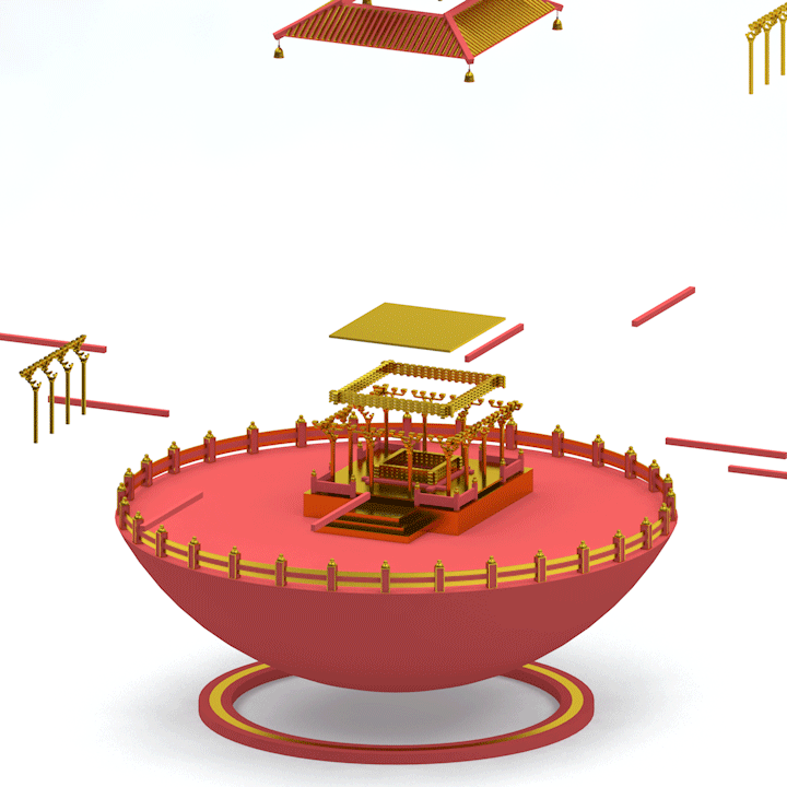 #C4D#中国古代建筑+3D视频H5交互制作(图ZMTI3MzYzMTE2) - 建筑/空间 - 站酷设计师跳跳糖创意原创素材 - 站酷ZCOOL